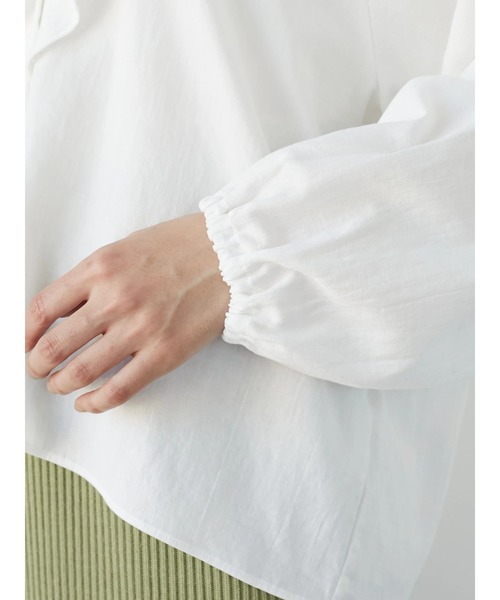 CRAFT STANDARD BOUTIQUE（クラフトスタンダードブティック）の「フリルカラーブラウス　＊◆（シャツ/ブラウス・レディース・ブラック/オフホワイト/ミント・FREE）」の20枚目の写真