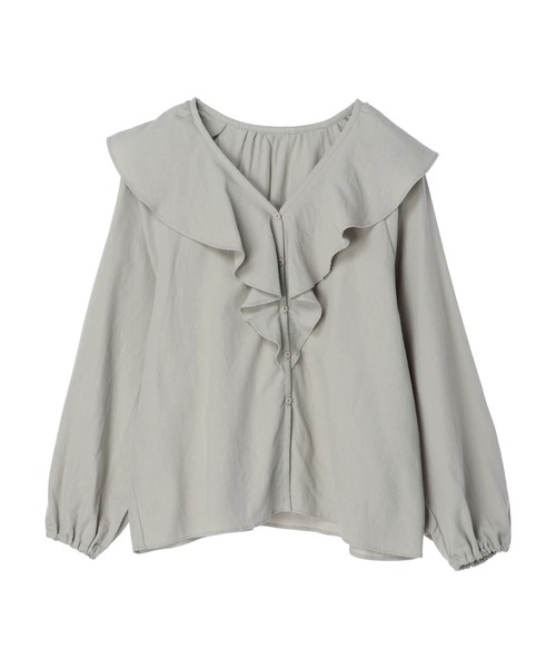 CRAFT STANDARD BOUTIQUE（クラフトスタンダードブティック）の「フリルカラーブラウス　＊◆（シャツ/ブラウス・レディース・ブラック/オフホワイト/ミント・FREE）」の16枚目の写真