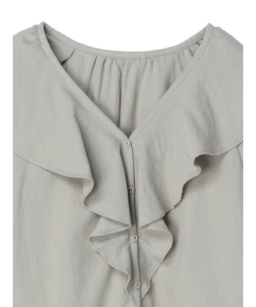 CRAFT STANDARD BOUTIQUE（クラフトスタンダードブティック）の「フリルカラーブラウス　＊◆（シャツ/ブラウス・レディース・ブラック/オフホワイト/ミント・FREE）」の10枚目の写真