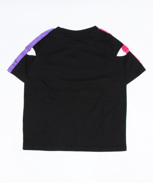 CONVERSE ALL STAR(コンバースオールスター)の「【キッズ】CONVERSE コンバース 肩テープT(130~160cm)(Tシャツ/カットソー・キッズ・ブラック/ライトパープル・130/140/160/150)」の5枚目の写真