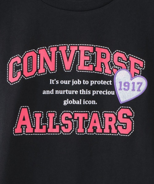 CONVERSE ALL STAR(コンバースオールスター)の「【キッズ】CONVERSE コンバース 肩テープT(130~160cm)(Tシャツ/カットソー・キッズ・ブラック/ライトパープル・130/140/160/150)」の11枚目の写真