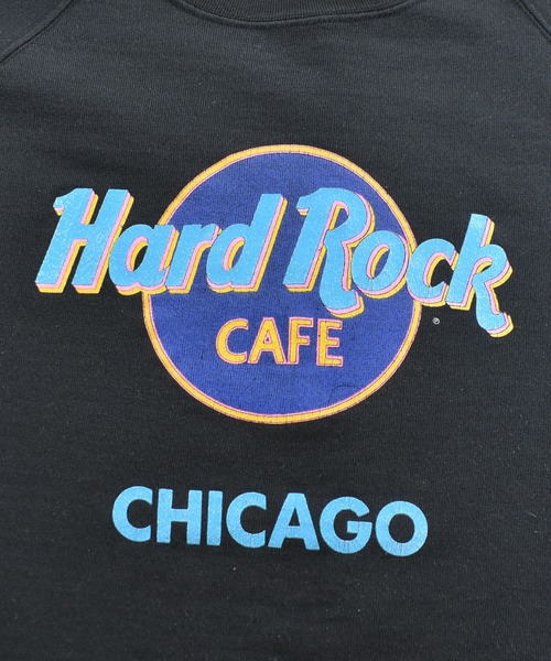 VINTAGE（ヴィンテージ）の「【ヴィンテージ古着】80s Hard Rock CAFE/ハードロックカフェ ロゴ プリントスウェット（スウェット・メンズ・ブラック・LARGE）」の5枚目の写真