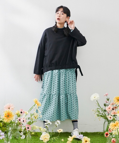 MERLOT（メルロー）の「サイドリボンスウェット（スウェット・レディース・ホワイト/ブラック/ピンク・FREE）」の19枚目の写真