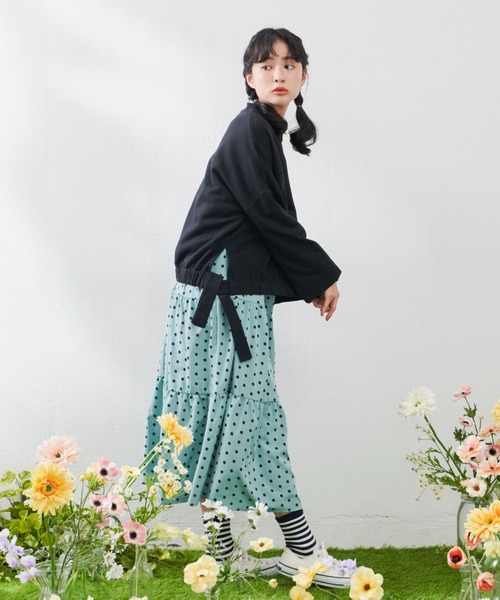 MERLOT（メルロー）の「サイドリボンスウェット（スウェット・レディース・ホワイト/ブラック/ピンク・FREE）」の21枚目の写真
