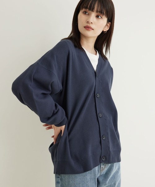 JUNRED(ジュンレッド)の「ミラノリブカーディガン(カーディガン/ボレロ・メンズ・ライトグレー/ブルー系その他4/チャコールグレー・S/M/L)」の1枚目の写真