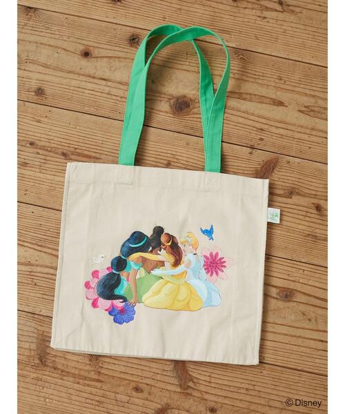 Green Parks(グリーンパークス)の「Disney Princess/トートBAG*(トートバッグ・レディース・ベージュ/ブルー/アイボリー・FREE)」の1枚目の写真