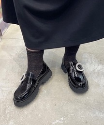 試着のみ！jeffrey campbell　厚底スタッズレザーローファー　40 試着のみ！jeffrey campbell 厚底スタッズレザーローファー 40