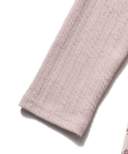 SHOO・LA・RUE(シューラルー)の「◆【90-130cm】ふくれジャカード猫ポッケワンピース(ワンピース・キッズ・ライトパープル/ベビーピンク・11/10/12/13/09)」の6枚目の写真