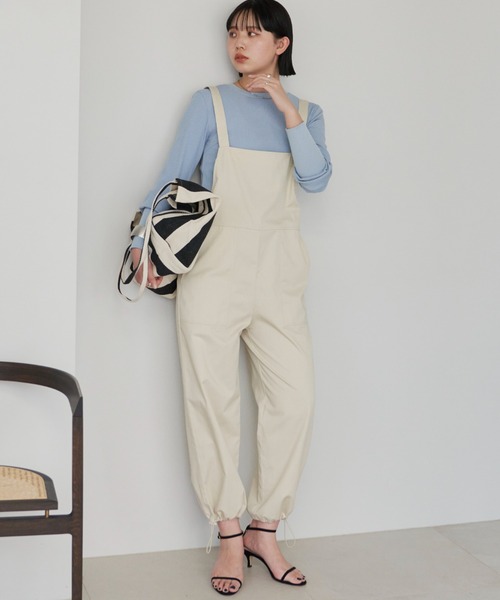 Aunt Marie's（アントマリーズ）の「ストライプオーバートートバッグ（トートバッグ・レディース・ブラック/ネイビー・FREE）」の3枚目の写真