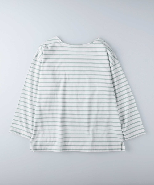 HONEYSUCKLE ROSE（ハニーサックルローズ）の「【HONEYSUCKLE ROSE】ボーダープルオーバー（Tシャツ/カットソー・レディース・ネイビー/グリーン/ピンク・M/L）」の9枚目の写真