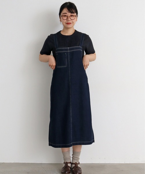 Malle（マル）の「malle 20/-天竺　ピンタックＴシャツ（Tシャツ/カットソー・レディース・ピンク/ブラック/オフホワイト・FREE）」の10枚目の写真