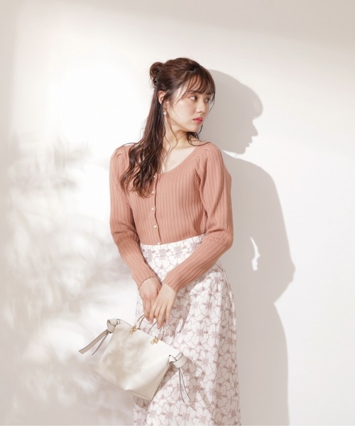 PROPORTION BODY DRESSING（プロポーションボディドレッシング）の「前後２ＷＡＹボリュームスリーブリブ / 1212170309（ニット/セーター・レディース・ブルー/ホワイト系その他/オレンジ・FREE）」の9枚目の写真