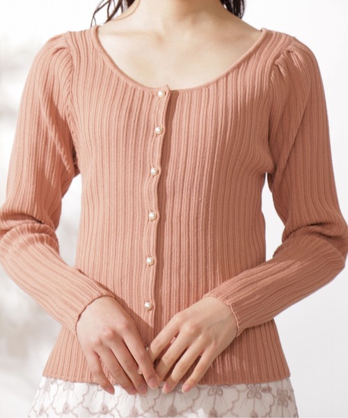 PROPORTION BODY DRESSING（プロポーションボディドレッシング）の「前後２ＷＡＹボリュームスリーブリブ / 1212170309（ニット/セーター・レディース・ブルー/ホワイト系その他/オレンジ・FREE）」の6枚目の写真