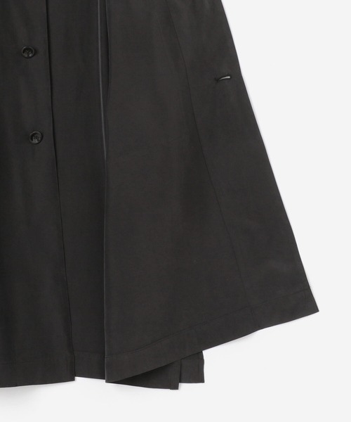 HAVERSACK(ハバーザック)の「HAVERSACK | シルクオーバーコート WOMEN(トレンチコート・レディース・ベージュ/ブラック・0)」の14枚目の写真