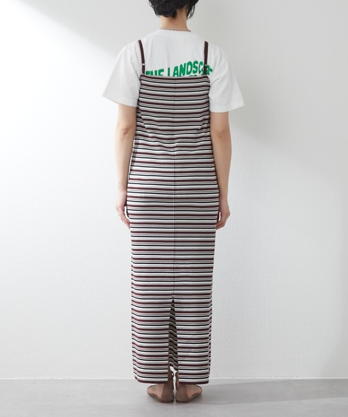 SHENERY(シーナリー)の「総針ボーダーニットキャミワンピース(ワンピース・レディース・ブラウン・FREE)」の19枚目の写真