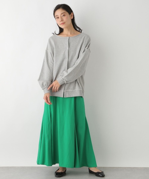 LEPSIM（レプシィム）の「カットオフ2WAYカーディガン　272354（カーディガン/ボレロ・レディース・グレー/チャコールグレー/ミント・FREE）」の7枚目の写真