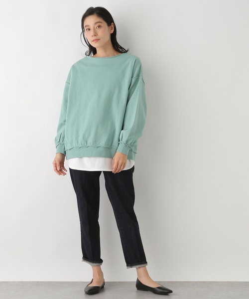 LEPSIM（レプシィム）の「カットオフ2WAYカーディガン　272354（カーディガン/ボレロ・レディース・グレー/チャコールグレー/ミント・FREE）」の9枚目の写真