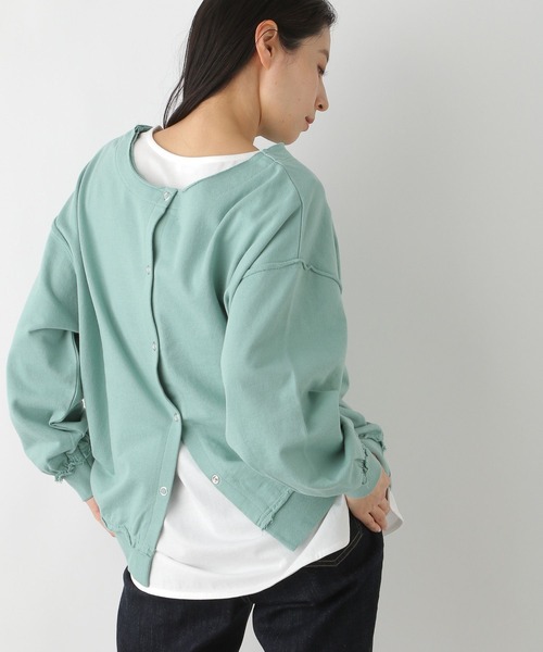 LEPSIM（レプシィム）の「カットオフ2WAYカーディガン　272354（カーディガン/ボレロ・レディース・グレー/チャコールグレー/ミント・FREE）」の11枚目の写真