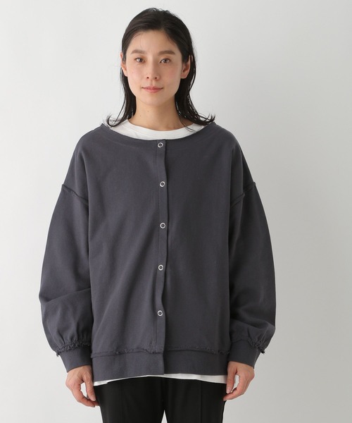 LEPSIM（レプシィム）の「カットオフ2WAYカーディガン　272354（カーディガン/ボレロ・レディース・グレー/チャコールグレー/ミント・FREE）」の12枚目の写真