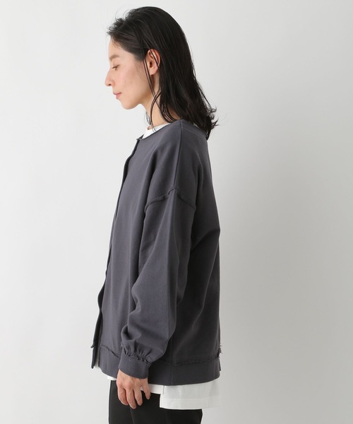 LEPSIM（レプシィム）の「カットオフ2WAYカーディガン　272354（カーディガン/ボレロ・レディース・グレー/チャコールグレー/ミント・FREE）」の13枚目の写真