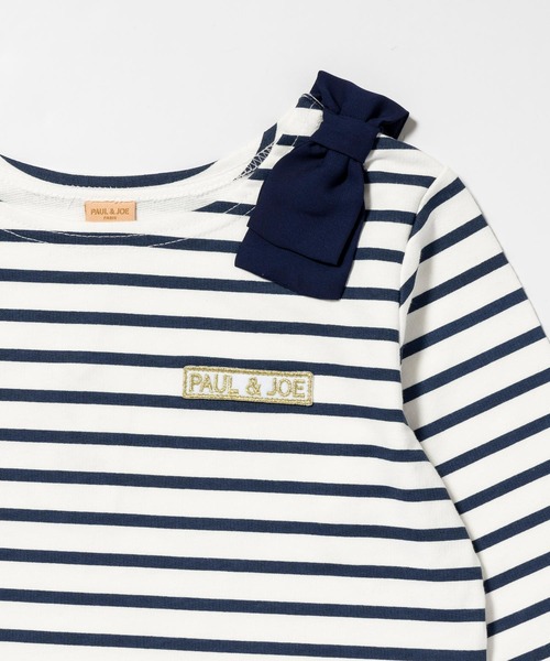PAUL&JOE(ポールアンドジョー)の「PAUL & JOE(ポール & ジョー) Kids & Junior スカラップヘムボーダーロンT(Tシャツ/カットソー・キッズ・ネイビー/ラベンダー・140cm/120cm/110cm/130cm/150cm)」の15枚目の写真