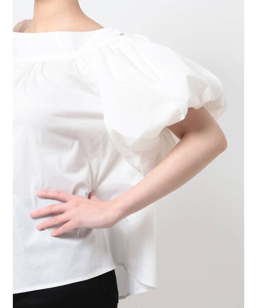 LAGUNAMOON（ラグナムーン）の「アシンメトリーボリュームスリーブブラウス（シャツ/ブラウス・レディース・ピンク/ホワイト/ブラック・FREE）」の18枚目の写真