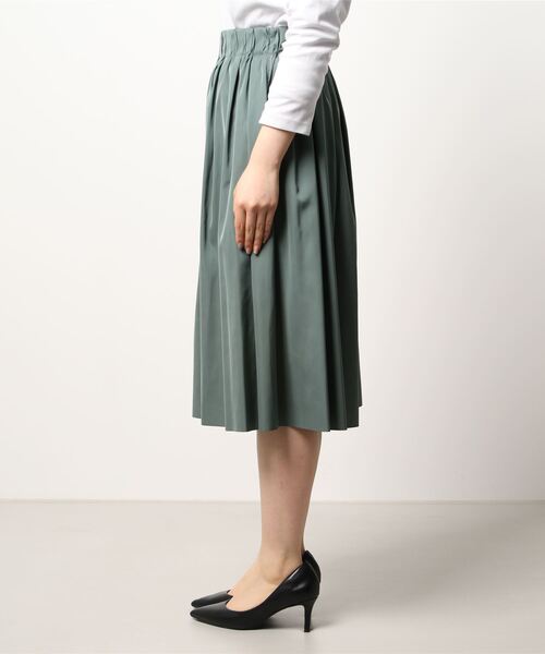 Emilyan（エミリアン）の「【2022SS】リバーシブルタフタ・カラーフレアースカート（スカート・レディース・イエロー/オレンジ/グリーン・64）」の8枚目の写真