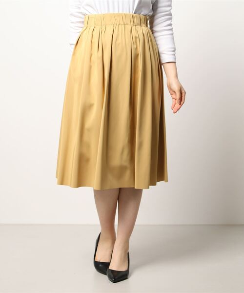 Emilyan（エミリアン）の「【2022SS】リバーシブルタフタ・カラーフレアースカート（スカート・レディース・イエロー/オレンジ/グリーン・64）」の5枚目の写真