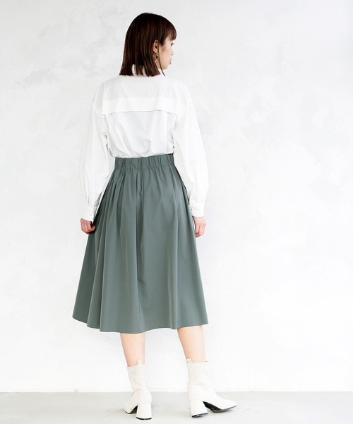 Emilyan（エミリアン）の「【2022SS】リバーシブルタフタ・カラーフレアースカート（スカート・レディース・イエロー/オレンジ/グリーン・64）」の15枚目の写真