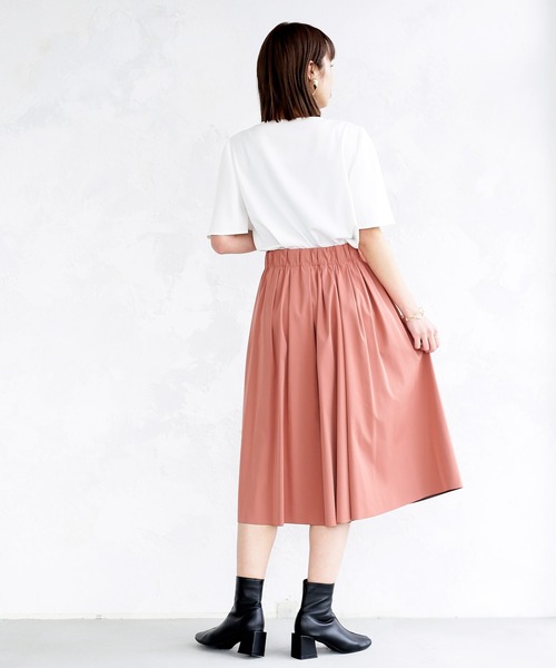 Emilyan（エミリアン）の「【2022SS】リバーシブルタフタ・カラーフレアースカート（スカート・レディース・イエロー/オレンジ/グリーン・64）」の17枚目の写真