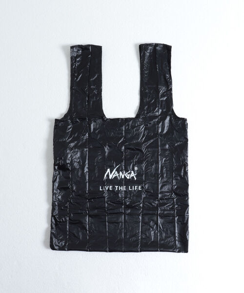 NANGA（ナンガ）の「【NANGA/ナンガ】POCKETABLE ECO BAG ポケッタブルエコバッグ（エコバッグ/サブバッグ・メンズ・ダークブラウン/ネイビー/レッド/パープル/オレンジ/ブラック・FREE）」の2枚目の写真