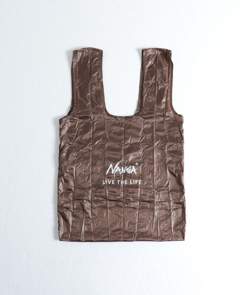 NANGA（ナンガ）の「【NANGA/ナンガ】POCKETABLE ECO BAG ポケッタブルエコバッグ（エコバッグ/サブバッグ・メンズ・ダークブラウン/ネイビー/レッド/パープル/オレンジ/ブラック・FREE）」の15枚目の写真