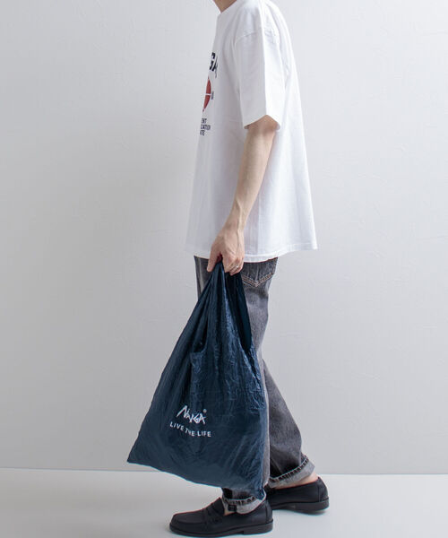 NANGA（ナンガ）の「【NANGA/ナンガ】POCKETABLE ECO BAG ポケッタブルエコバッグ（エコバッグ/サブバッグ・メンズ・ダークブラウン/ネイビー/レッド/パープル/オレンジ/ブラック・FREE）」の21枚目の写真