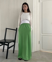 Didot.showroom | 【DIDOT.】ピンタックストレッチロングスカート(スカート)