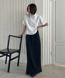 【DIDOT.】ピンタックストレッチロングスカート