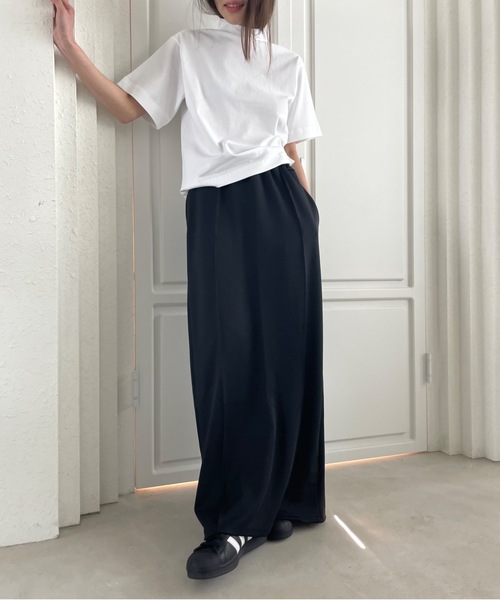 Didot.showroom(ディドット ショールーム)の「【DIDOT.】ピンタックストレッチロングスカート(スカート・レディース・ブラック/ピンク/グリーン・FREE)」の17枚目の写真