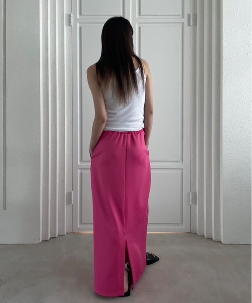 Didot.showroom(ディドット ショールーム)の「【DIDOT.】ピンタックストレッチロングスカート(スカート・レディース・ブラック/ピンク/グリーン・FREE)」の21枚目の写真