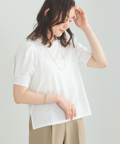 BEAMS HEART(ビームスハート)の「タックスリーブ プルオーバー(シャツ/ブラウス・レディース・ケリーグリーン/オフホワイト/ネイビー/パープル系その他3/ブラック・FREE)」の17枚目の写真