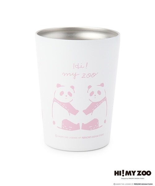 SHOO・LA・RUE（シューラルー）の「SHOO・LA・RUE×HI! MY ZOO(ハイマイズー) コラボステンレスタンブラー（グラス/マグカップ/タンブラー・レディース・ホワイト/シルバー・00）」の2枚目の写真