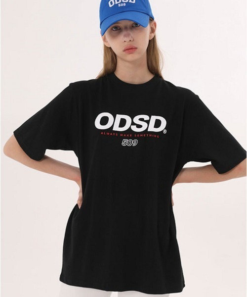 ODD STUDIO(オッドスタジオ)の「ODSD-LOGO T-SHIRT【012T】(Tシャツ/カットソー・メンズ・アイボリー/ホワイト/ブラック/グレイッシュブルー/ブルー・FREE)」の8枚目の写真