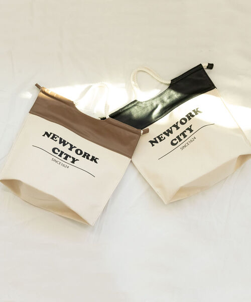 NOLLEY’S(ノーリーズ)の「◇【WEB限定】NEW YORK CITY TOTEバッグ(トートバッグ・レディース・ブラック系その他3/ベージュ系その他3・FREE)」の17枚目の写真
