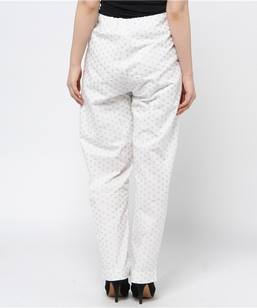 mystic(ミスティック)の「花柄ロングパンツ(その他パンツ・レディース・オフホワイト/ブラック/ブルー・フリ-)」の6枚目の写真