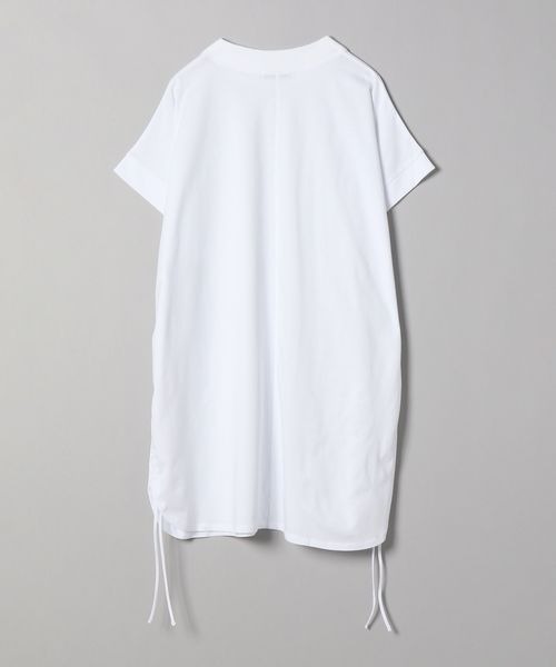 JEANASIS（ジーナシス）の「シャロークルーネックサイドドロストTEE/288337（Tシャツ/カットソー・レディース・オフホワイト/ブラック/グリーン・FREE）」の4枚目の写真