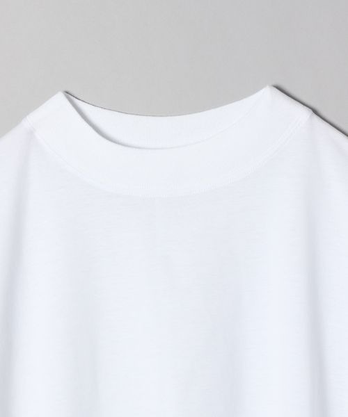 JEANASIS（ジーナシス）の「シャロークルーネックサイドドロストTEE/288337（Tシャツ/カットソー・レディース・オフホワイト/ブラック/グリーン・FREE）」の5枚目の写真