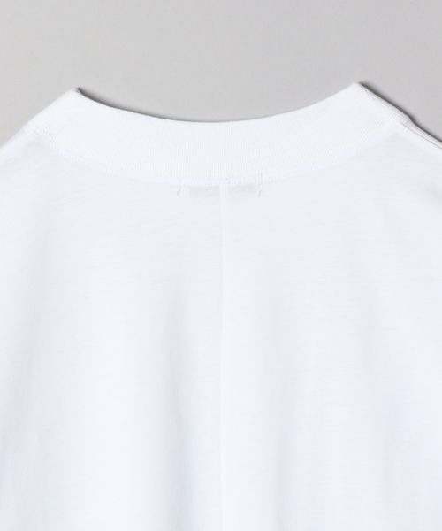 JEANASIS（ジーナシス）の「シャロークルーネックサイドドロストTEE/288337（Tシャツ/カットソー・レディース・オフホワイト/ブラック/グリーン・FREE）」の6枚目の写真