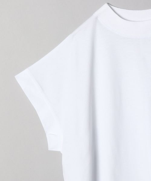 JEANASIS（ジーナシス）の「シャロークルーネックサイドドロストTEE/288337（Tシャツ/カットソー・レディース・オフホワイト/ブラック/グリーン・FREE）」の7枚目の写真