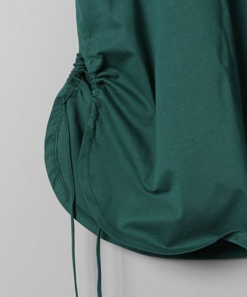 JEANASIS（ジーナシス）の「シャロークルーネックサイドドロストTEE/288337（Tシャツ/カットソー・レディース・オフホワイト/ブラック/グリーン・FREE）」の12枚目の写真