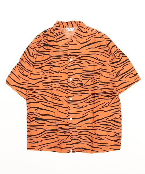 C.E.L.STORE(セルストア)の「DEL MAR sportswear / デルマースポーツウエアー ANIMAL OPEN SHIRTS アニマル柄 開襟シャツ(シャツ/ブラウス・メンズ・ブラック/ブラウン系カモフラージュ/グレー/その他1・MEDIUM/LARGE)」の4枚目の写真