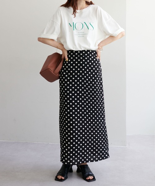 DISCOAT（ディスコート）の「ドットナロースカート（スカート・レディース・ブラック/ブラウン・MEDIUM/LARGE）」の6枚目の写真