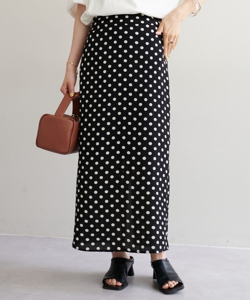 DISCOAT（ディスコート）の「ドットナロースカート（スカート・レディース・ブラック/ブラウン・MEDIUM/LARGE）」の10枚目の写真